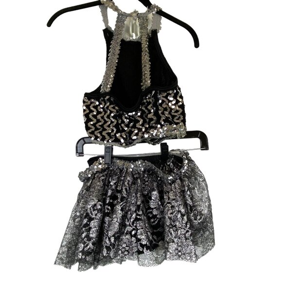 Vintage 6 Piece Curtain Call Costumes Sequin Dance Outfit  Made in USA Size 2/3 - Picture 14 of 14